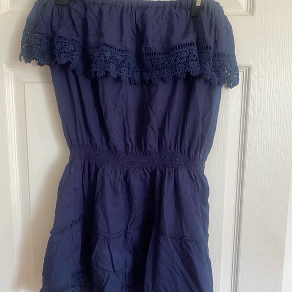 Melissa Odabash Navy Strapless Swim Coverup - Picture 3 of 5